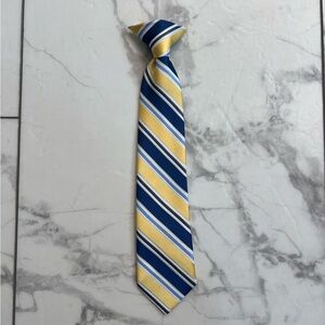 Kohl's Yellow and Blue Striped Kids Tie